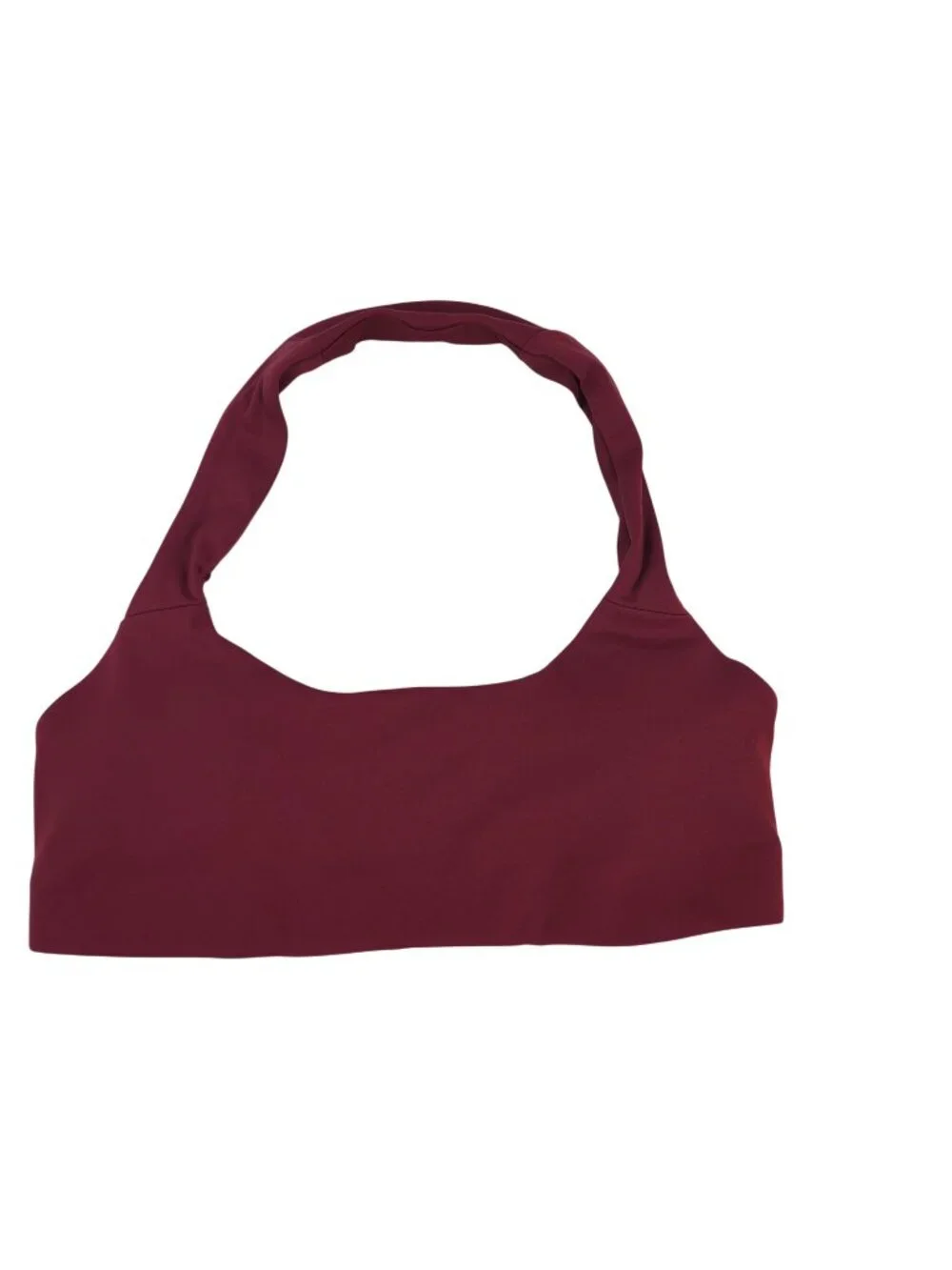 NEW Alo Yoga SoftSculpt Feel The Heat Halter Bra Sz Medium Summer Romance Red